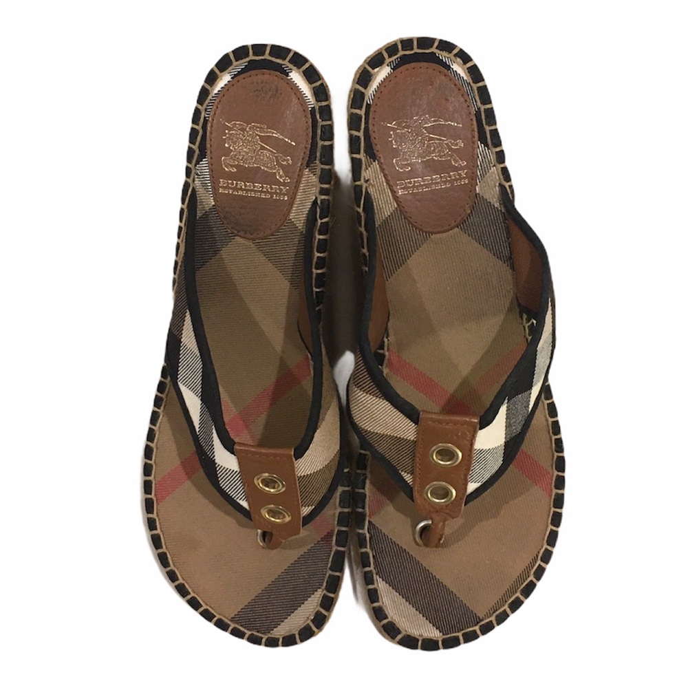 Burberry Womans Nova Check Wedges